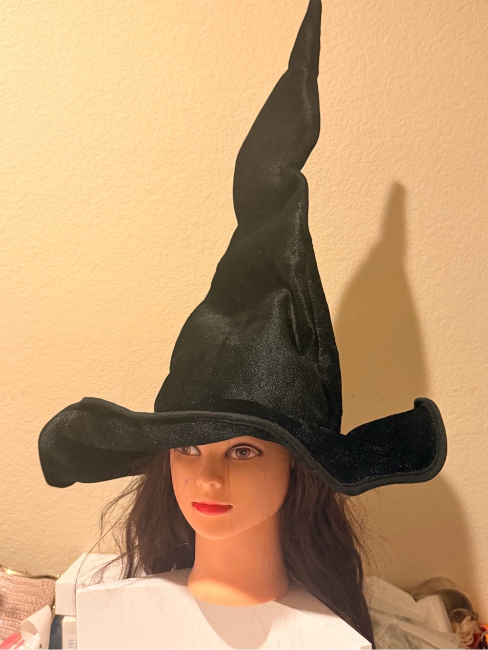 Kids Black Witch Hat Halloween Costume - Classic Pointed Witch Hat
